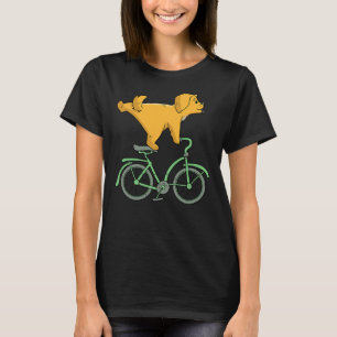 Camiseta Cachorro Num Retriever De Ouro De Bicicleta