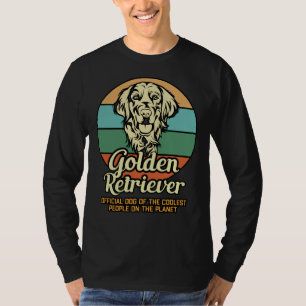 Camiseta Cachorro Oficial Do Retriever De ouros Da Populaçã