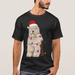 Camiseta Cachorro Ouro de Ovelino Inglês Vestindo Chapéu de