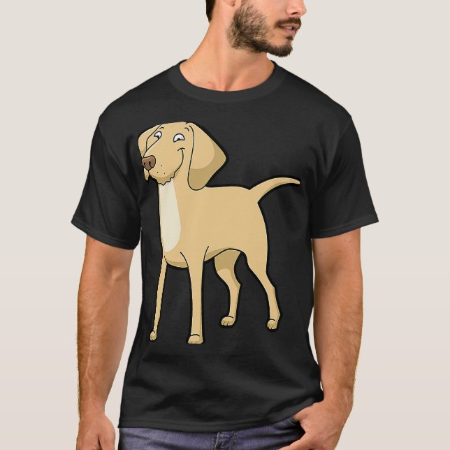 Camiseta Cachorro-Ouro Labrador Amarelo-Gelado (Frente)