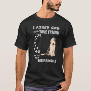 Camiseta Cachorro Ovino Citado Mãe Pai Sheepdogpoo Bonita E