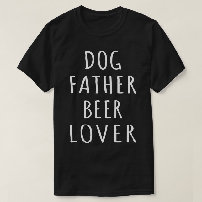 Camiseta Cachorro Padre Beer Lover I (Frente do Design)