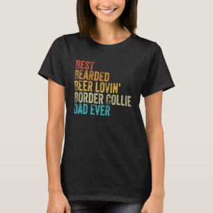 Camiseta Cachorro Pai Collie Beared Beer Lovin
