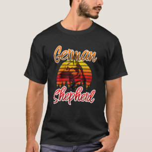 Camiseta Cachorro Pai de Pastor Sunset do German shepherd R