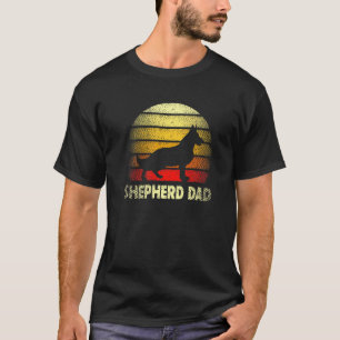 Camiseta Cachorro Pai Pastor Alemão Vintage Retrô