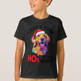 Camiseta Cachorro papai noel Retriever Ouro Há alguns Hos N
