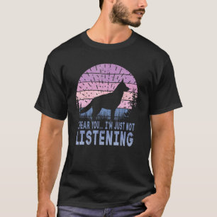 Camiseta Cachorro Pastor Alemão Amante de Animais de Estima