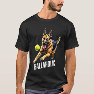 Camiseta Cachorro Pastor Alemão Balolico Engraçado Persegui