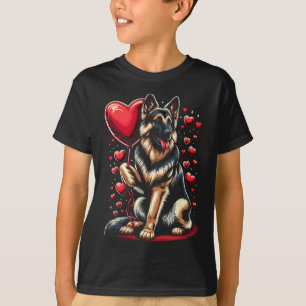 Camiseta Cachorro Pastor Alemão Dia dos Namorados Dono de C