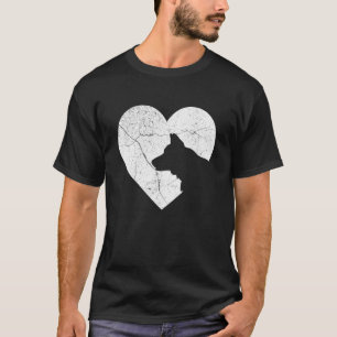 Camiseta Cachorro Pastor Alemão Engraçado Coração Dia dos N