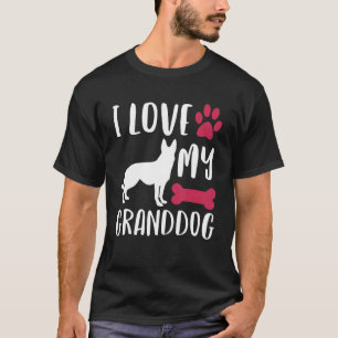 Camiseta Cachorro Pastor Alemão Vovó Vovô Cão Avô