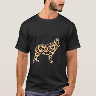 Camiseta Cachorro Pastor Alemão Xadrez Leopardo Amante da R