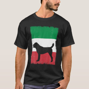Camiseta Cachorro-Pastor da Ásia Central Bandeira Itália