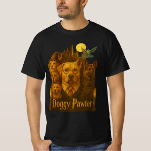 Camiseta Cachorro Pata Antiga Gráfica Vintage Mágico Cão An