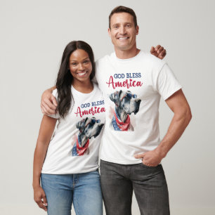 Camiseta Cachorro Patriota-Dane Grande