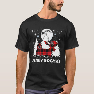 Camiseta Cachorro Pembroke Welsh Corgi Xmas Reno Plaid Chif