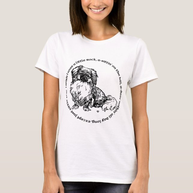 Camiseta Cachorro Pequinês Ditty (Frente)
