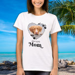 Camiseta Cachorro Personalizado de Foto de Pet Mãe<br><div class="desc">Cachorro mãe... Surpreenda sua mãe de cachorro favorita neste Dia de as mães, Natal ou aniversário dela com esta super fofinha camiseta personalizada de fotos. Personalize esta camisa da mãe do cachorro com as fotos favoritas do seu cachorro, e o nome. Esta camisa de mãe de cachorro é uma obrigação...</div>