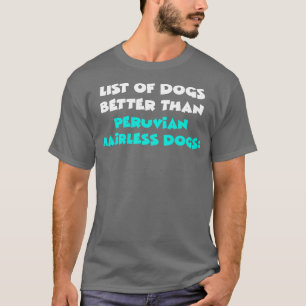 Camiseta Cachorro Peruano Sem Cabelo