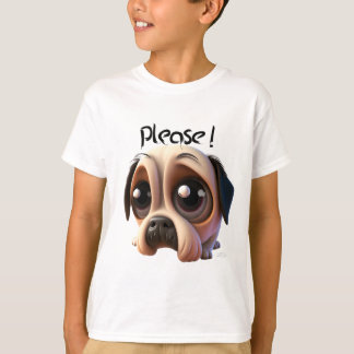 Camiseta Cachorro péssimo implorando cartoon cão 3D