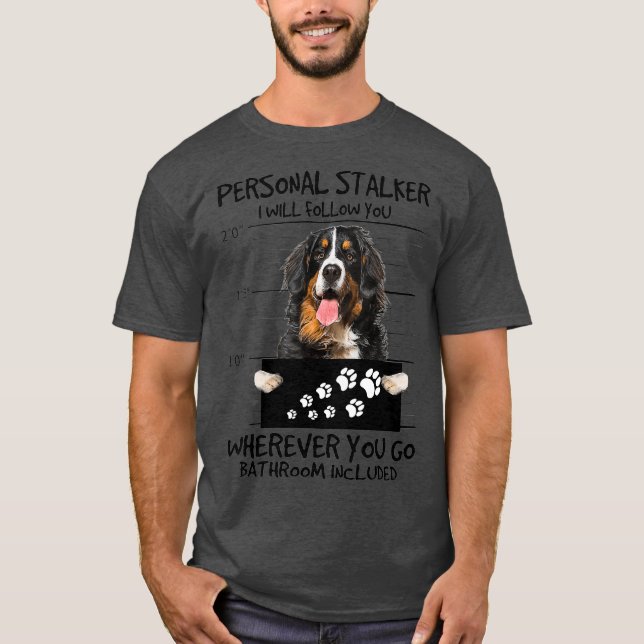 Camiseta Cachorro Pessoal Bernese Mountain I (Frente)