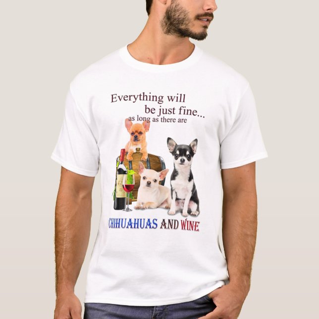 Camiseta Cachorro Pessoal Chihuahua Mãe Pai Funny Retro Vin (Frente)
