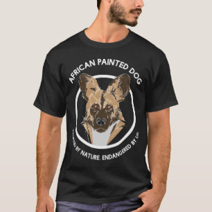 Camiseta Cachorro Pintado Africano Para Cachorros Selvagens