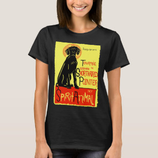 Camiseta Cachorro-pintor-cachorro alemão bonito Poi