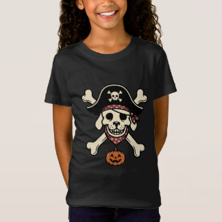 Camiseta Cachorro Pirata Vintage Halloween Caveira Ossos Cr
