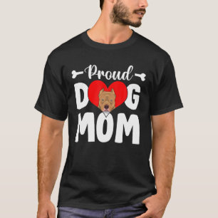 Camiseta Cachorro Pitbull, Bonito, Dia de as mães Engraçado