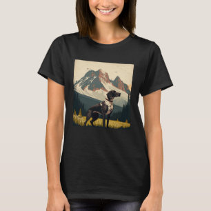 Camiseta Cachorro Pointer de Cabelo Curto Alemão Gravata e 