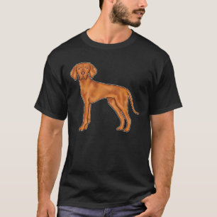 Camiseta Cachorro Pointer de Desenho Animado Fofo Braco Hún