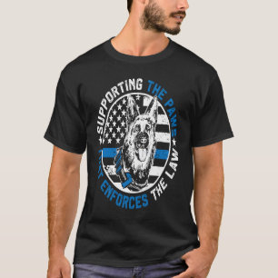 Camiseta Cachorro Policial K9 De Apoio Ao Serviço Policial