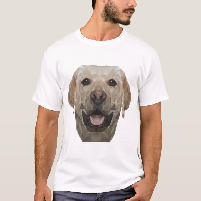 Camiseta Cachorro Polígono Pai Cachorro Mãe Dogfather Labra (Frente)