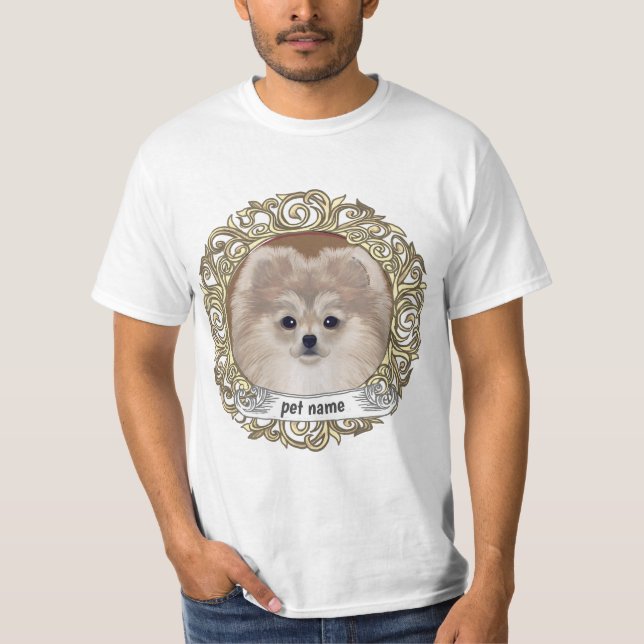 Camiseta Cachorro Pomerânia  (Frente)