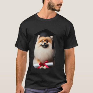 Camiseta Cachorro Pomerânia Graduação Treinamento Escolar