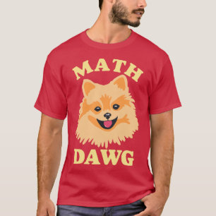 Camiseta Cachorro Pomerano de Math Dawg Cute Math