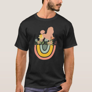 Camiseta Cachorro-Poodle Mãe Pai Pet Cotovelo Cotovelo Coto