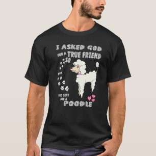 Camiseta Cachorro Poodle Mãe, Poodle Pai Amante Estampa, B