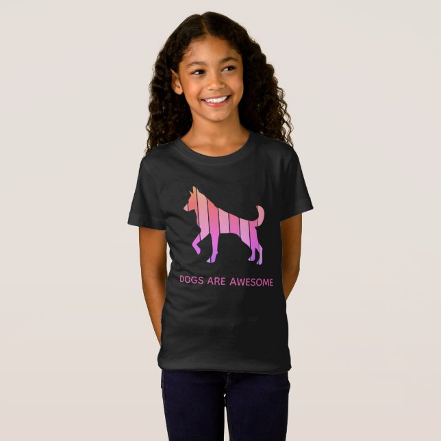 Camiseta Cachorro - Pop de animal de estimação, Abstrato de (Frente Completa)