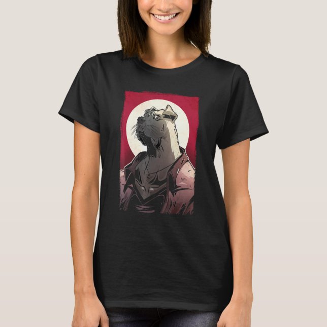 Camiseta Cachorro Preto Atleta Saudável (Frente)