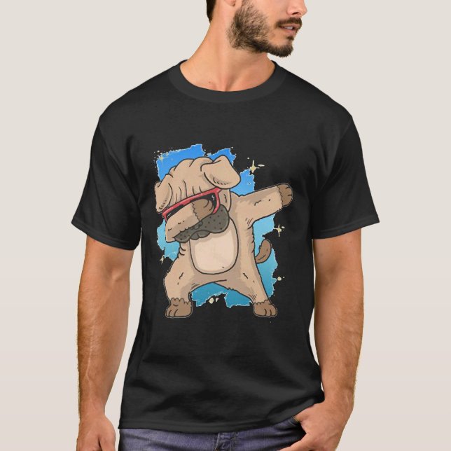 Camiseta Cachorro Pug Bonito Dabendo (Frente)