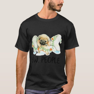 Camiseta Cachorro Pug Eca, Pessoas Amante de Cachorro Fofo 
