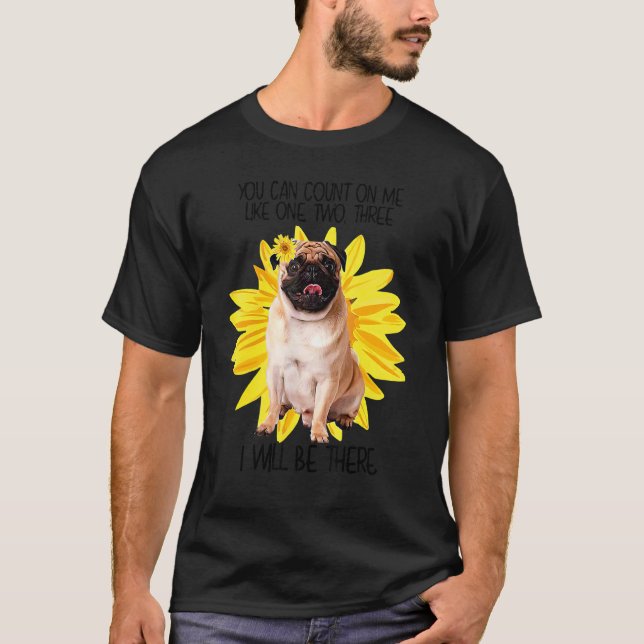 Camiseta Cachorro Pug Em Quem Você Pode Confiar Como Cachor (Frente)