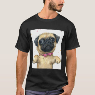 Camiseta Cachorro Pug Fofo Clássico 175