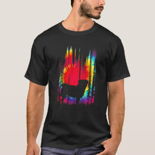 Camiseta Cachorro Pug Gravata Colorida Hippie Divertido Ama