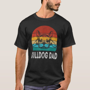 Camiseta Cachorro Pug Retro Bulldog Pai Bulldog Francês Ca