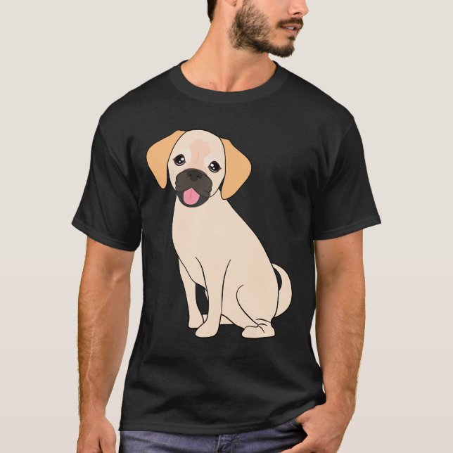 Camiseta Cachorro Puggle Fofo (Frente)