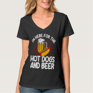 Camiseta Cachorro-Quente Adulto Para Os Cachorros-Quentes E