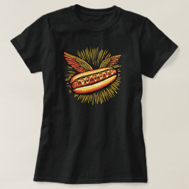 Camiseta "Cachorro Quente Alado"